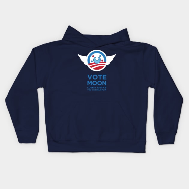 Vote Moon Kids Hoodie by RachaelMakesShirts